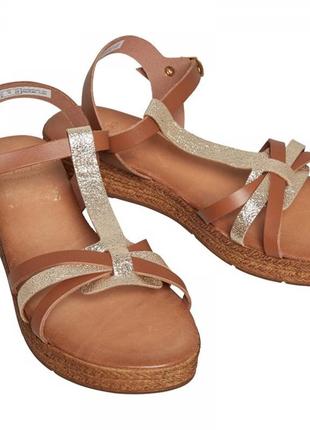 Кожаные сандалии clarks daniella ray tan4 фото