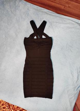 Бандажное платье-резинка bershka размер xs плаття сукня1 фото