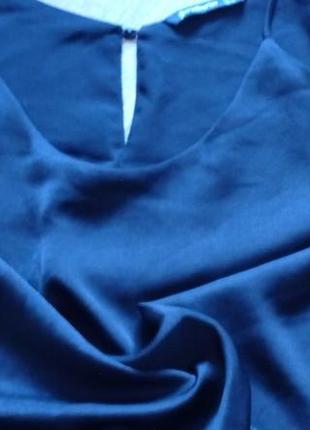 Чорна шифонова блузка stradivarius3 фото