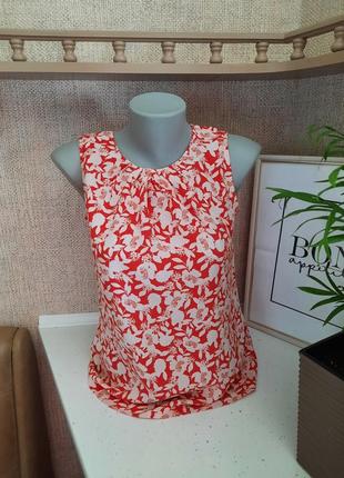 Літня блуза з квітковий принт