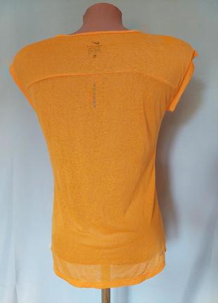 Спортивная оранжевая футболка nike df cool breeze(размер 36)4 фото