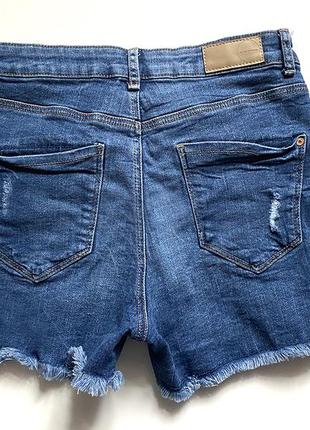 S-m сині джинсові рвані короткі шорти шорты4 фото