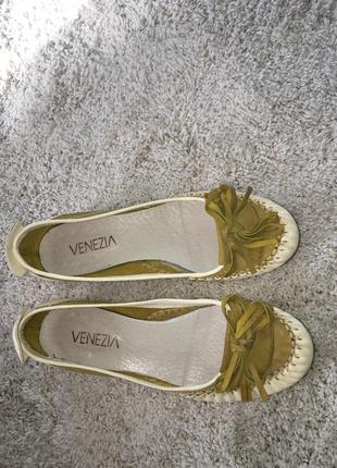 Шкіряні туфлі / кожаные туфли venezia3 фото
