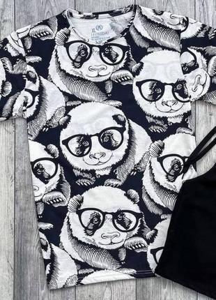 Чоловіча футболка "панда в окулярах" / smb