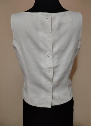Топ блуза жіноча стильна натуральна тканина вишиванка ромашки2 фото