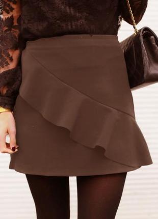 Полиэстеровая юбка zara