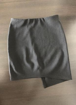 Мини юбка черная2 фото