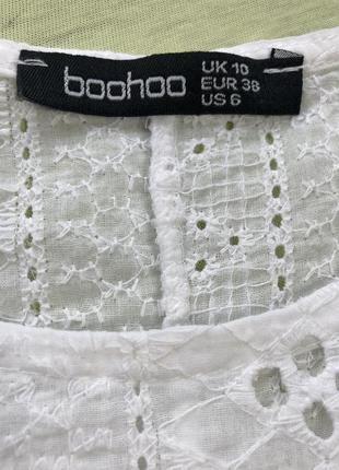 Крутое платье/ туника из прошвы boohoo5 фото