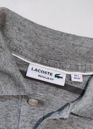 Мужская футболка поло polo lacoste original fr2 xs (40-42)6 фото