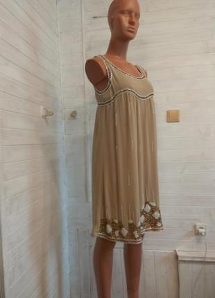 Коктейльное платье с бисером и паетками floyd 14p2 фото