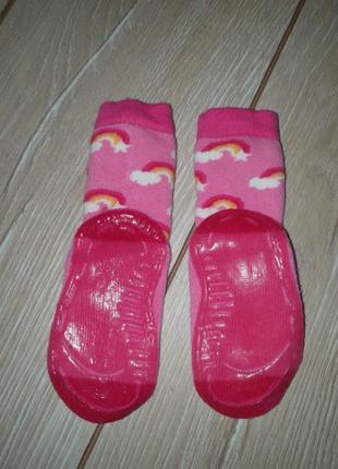 Антиковзкі махрові шкарпетки, нековзні утеплені шкарпетки на дівчинку, 23-24р2 фото