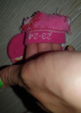 Антиковзкі махрові шкарпетки, нековзні утеплені шкарпетки на дівчинку, 23-24р3 фото