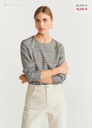 Кофта блузка в клітку