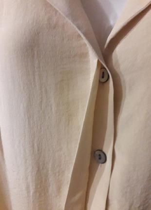 100% шовк брендова стильна натуральна сорочка/ блузка  вінтажний стиль р.18 від richards7 фото