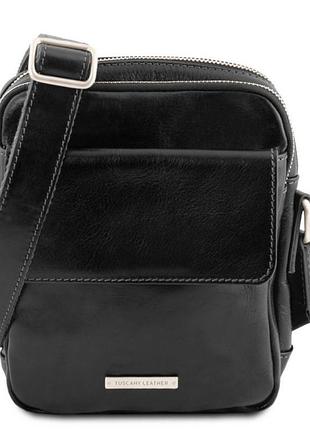 Сумка чоловіча шкіряна через плече larry tl141915 tuscany leather