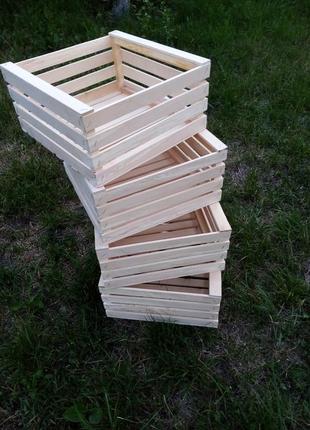 Деревянные ящики для хранения1 фото