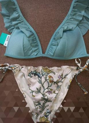 H&m купальник роздільний купальний ліф і трусики плавки бікіні 👙