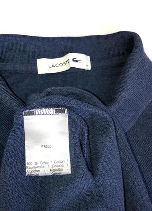 Lacoste 3/4 поло с длинным рукавом синяя футболка3 фото