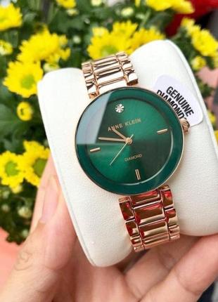 Годинник anne klein з діамантом1 фото