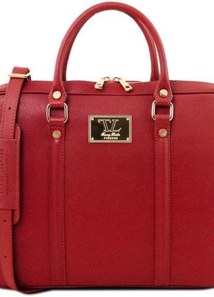 Эксклюзивный женский кожаный портфель tuscany tl141626 prato5 фото