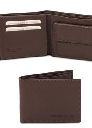 Эксклюзивный кожаный бумажник для мужчин с отделением для монет4 фото