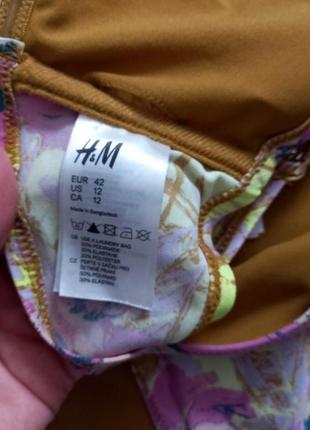 Розпродаж! аутлет h&m купальник бандо хакі на зав'язках / купальник раздельный4 фото