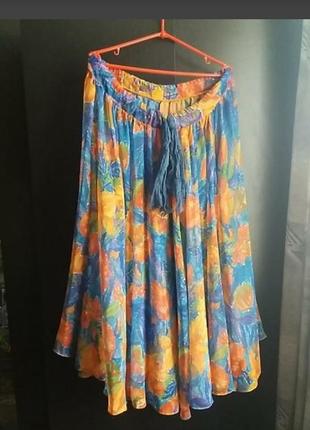 Юбка легкая яркая солнце р. m/l