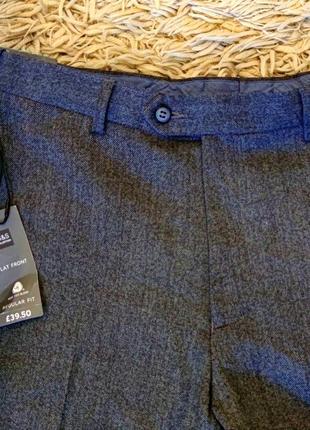 Мужские шерстяние класические елегантные брюки мarks & spencer размер 34/314 фото