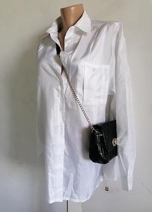 🤍біла сорочка🤍белая шелковистая рубашка 🤍