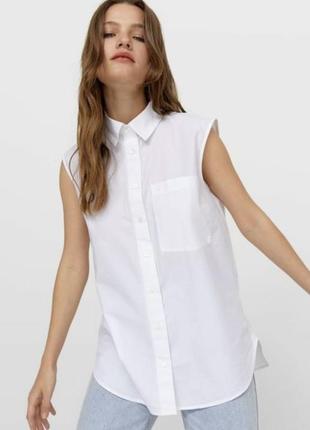 Белая рубашка bershka размер xs