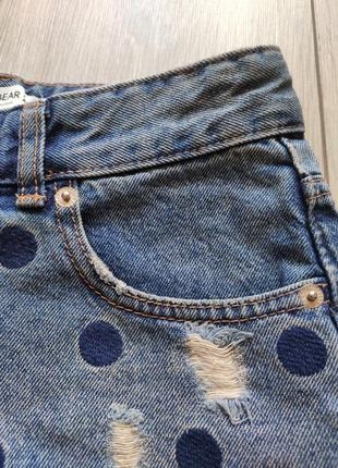 Женские джинсовые шорты pull&bear3 фото