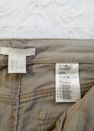 H&m джинсові оливкові короткі шорти3 фото
