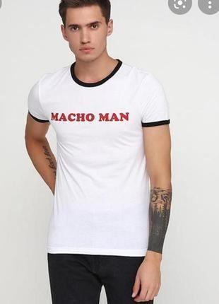 Футболка мужская белая h&m англия размер xs-s