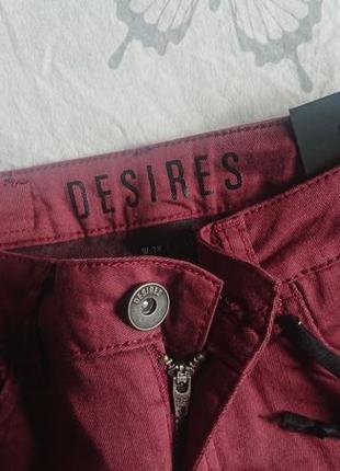 Брендові фірмові стрейчеві жіночі літні джинси брюки desires,оригінал,нові з бірками,розмір w28 l32.5 фото