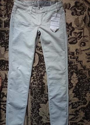Брендові фірмові італійські стрейчеві жіночі літні двохсторонні джинси брюки gas,оригінал,нові з бірками,розмір w28 l32.4 фото
