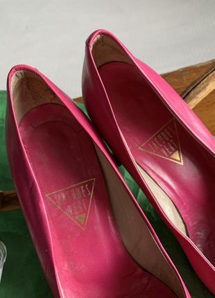 Набор розовые кожаные туфли mismatched shoes vert made in italy10 фото