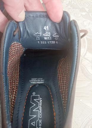 Туфлі "am shoe company" натур.нубук4 фото