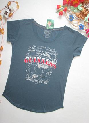 Шикарная хлопковая футболка с надписями guinness 🌺🍒🌺