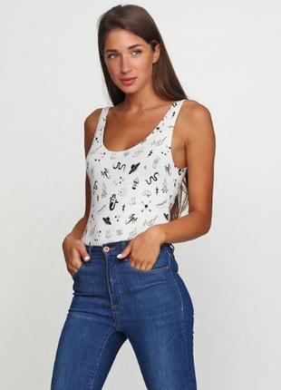 Трикотажное боди h&m coachella