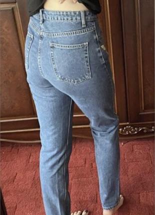 Синие джинсы тонкие с вышивкой цветами glamorous4 фото