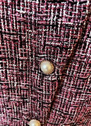 Дуже гарний твідовий сарафан з перловими гудзиками від bershka2 фото