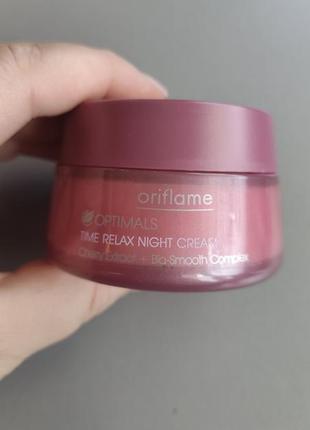 Ночной крем для лица орифлейм  oriflame night optimals relax