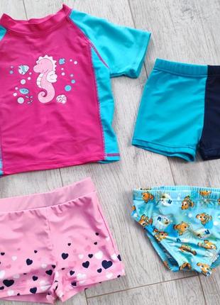 Плавкі 68-86 см, футболка сонцезахисна для купання, купальник, хлопч і дівчинка