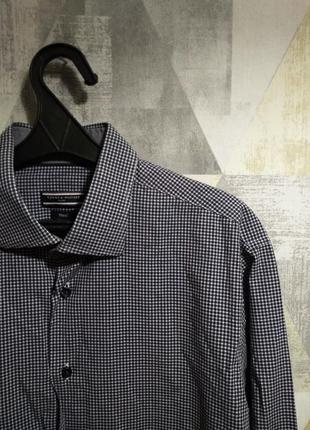 Класична чоловіча сорочка, від відомого бренду tommy hilfiger, розмір m-l