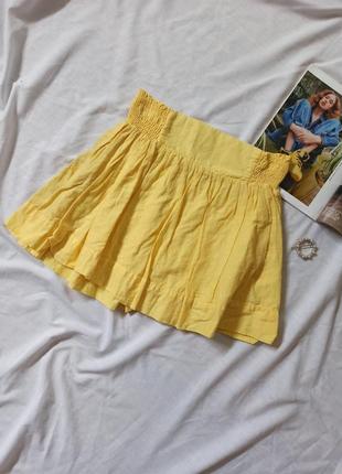 Воздушная котоновая юбка в горошек