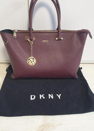 Велика шкіряна сумка dkny