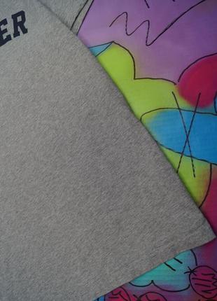 Сіра футболка з принтом tommy hilfiger tee6 фото