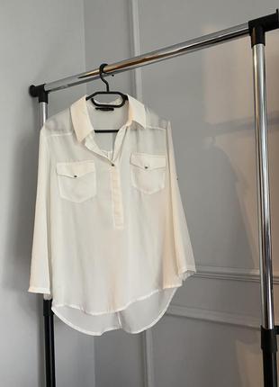 Біла сорочка блуза на літо