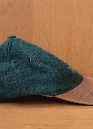 Зеленая шерстяная винтажная кепка/бейсболка timberland vintage4 фото
