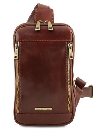 Стильный мужской кожаный кроссовер слинг martin tl141536